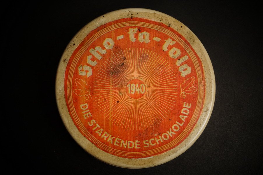 Scho-Ka-Kola Dose 1940 – Wehrmacht Packung – Hildebrand Berlin – Top Zustand – Bild 1
