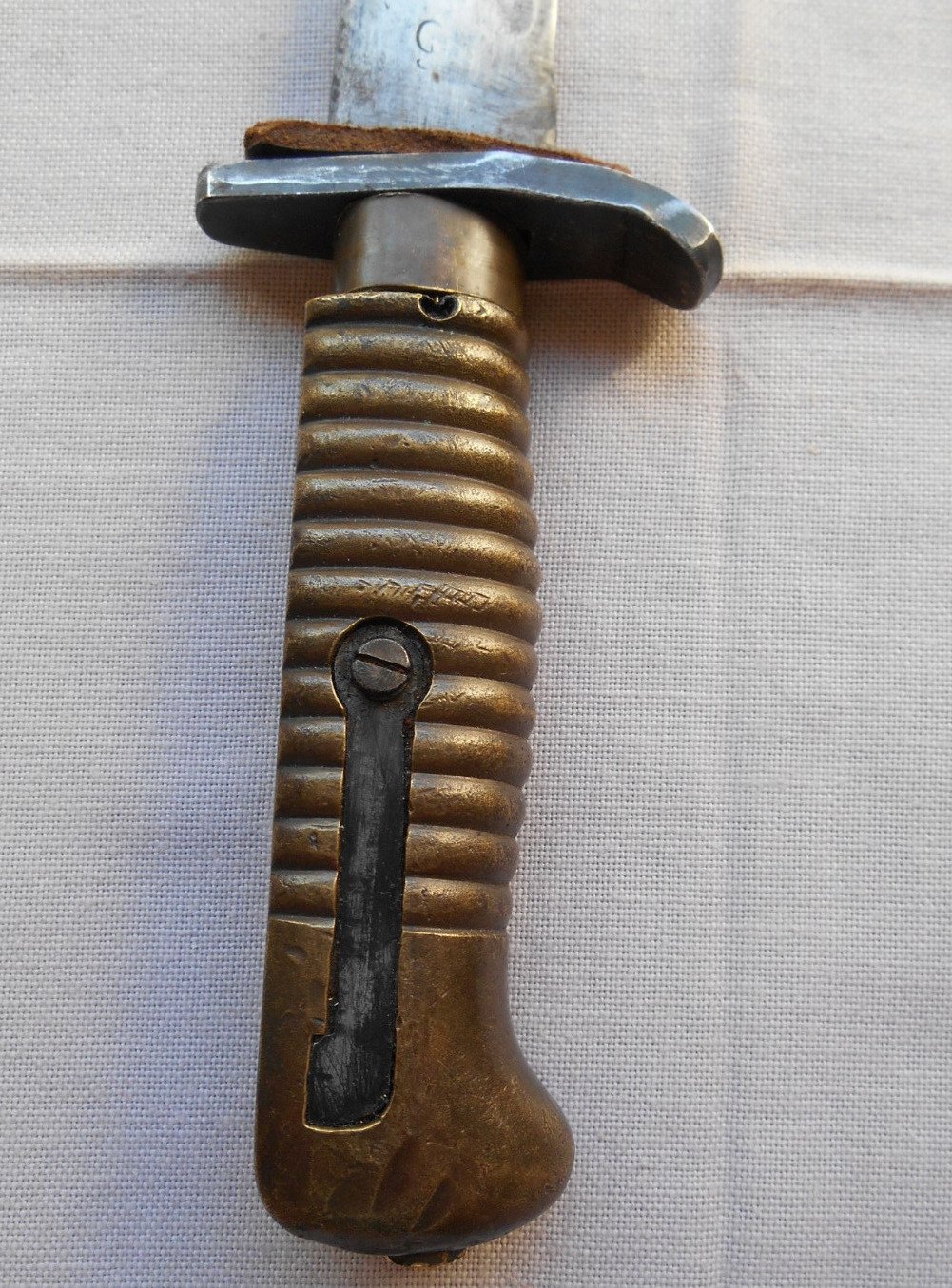 antikes Bajonett - Umbau zum Messer 1871 ? Punzen – Bild 3