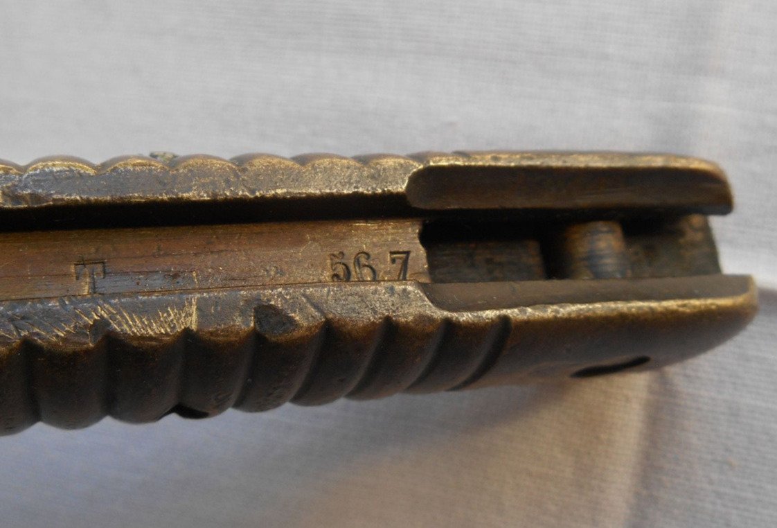 antikes Bajonett - Umbau zum Messer 1871 ? Punzen – Bild 2