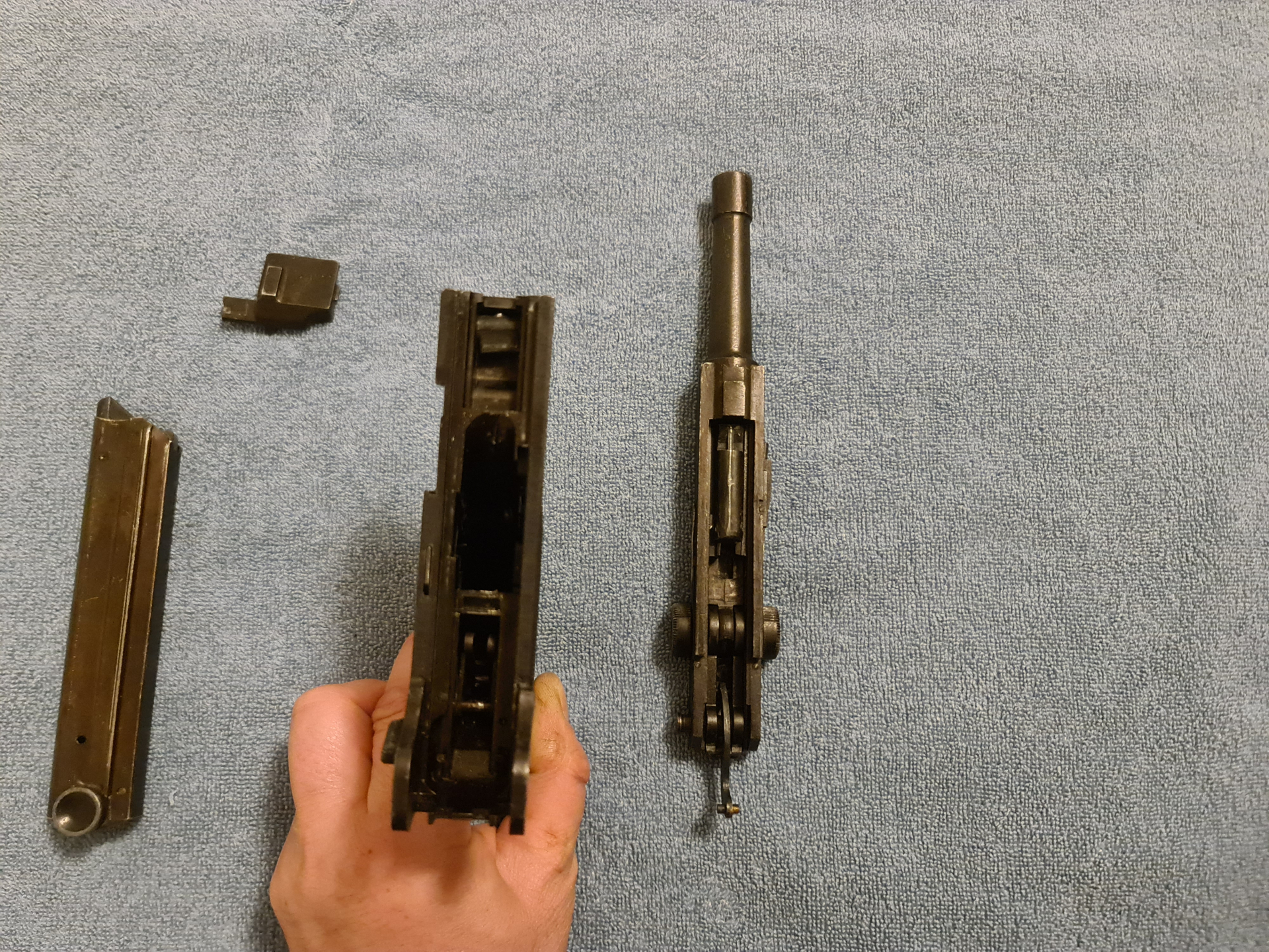 P 08 Parabellum - Modellwaffe - sehr viele Funktionen, schöner Zustand – Bild 5