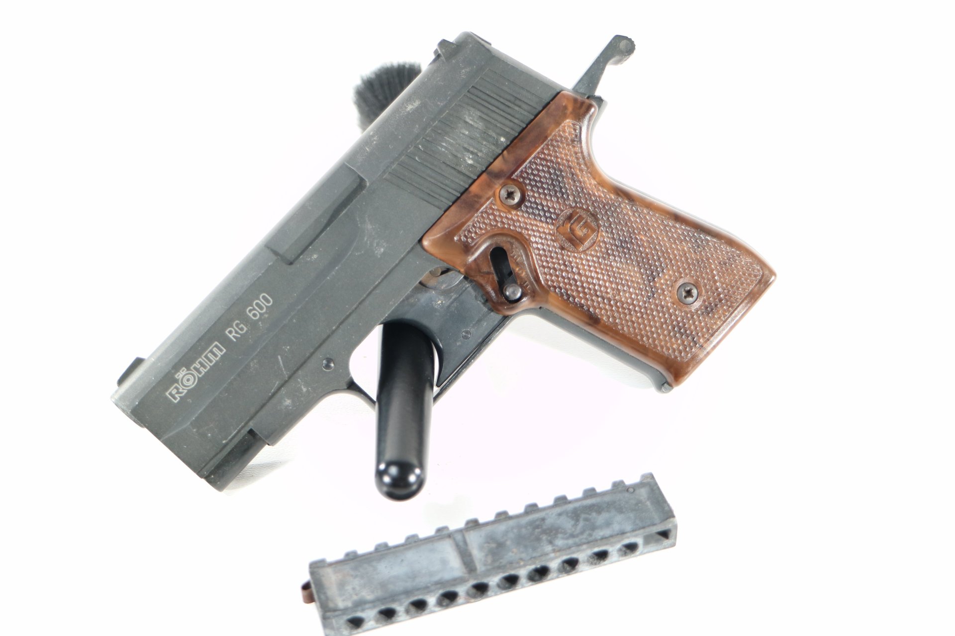 Röhm RG 600 Schreckschusspistole .22 long K. PTB 348 mit Magazin – Bild 1