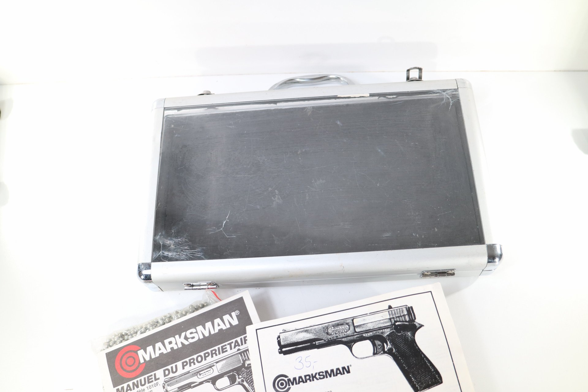 Marksman 1010 Repeater Luftpistole 4,5mm .177 funktionsfähig mit Koffer Zubehör – Bild 6