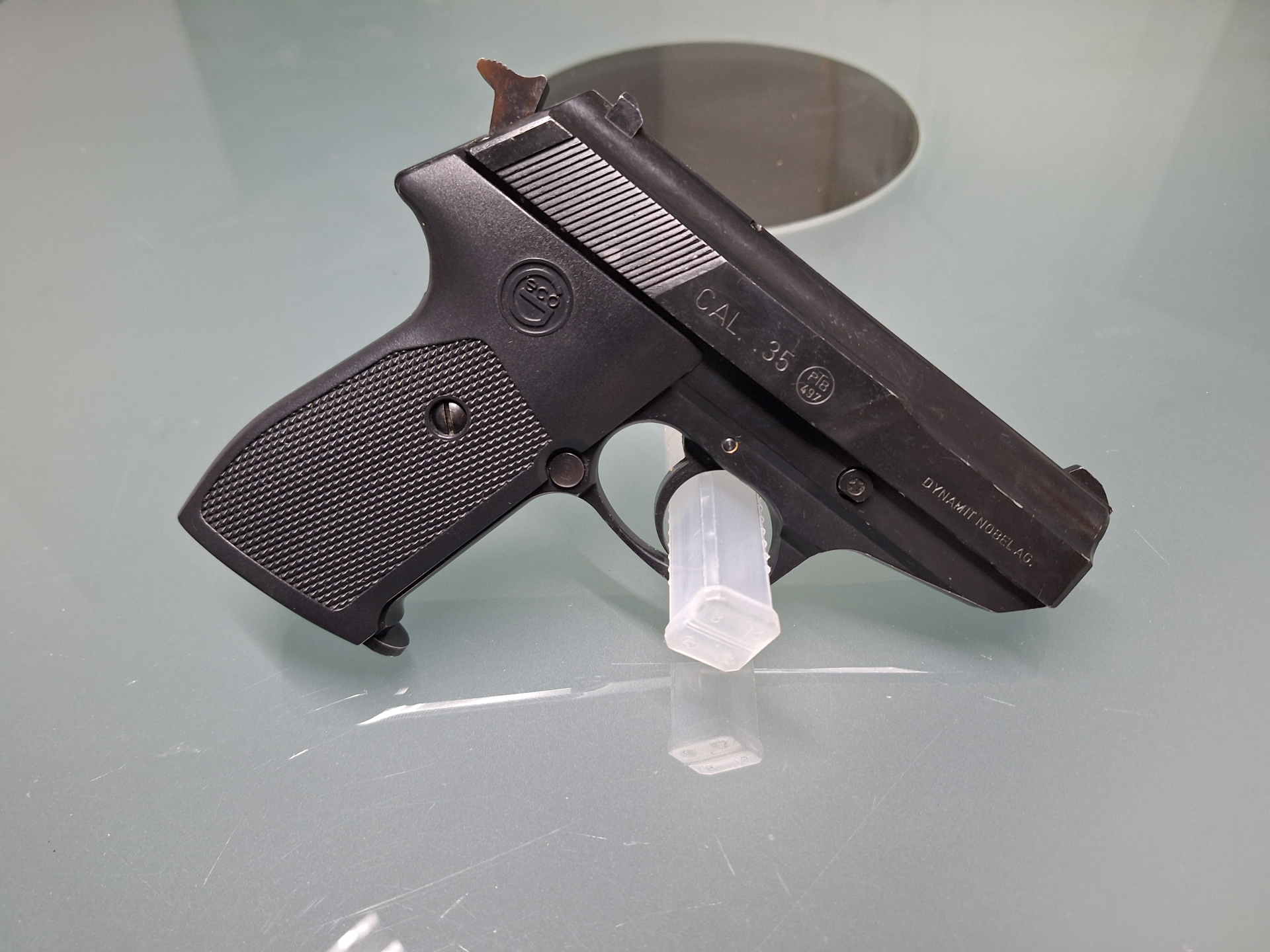 Rarität! Dynamit Nobel Geko P35-2 im starken Kal. 35 – Bild 2