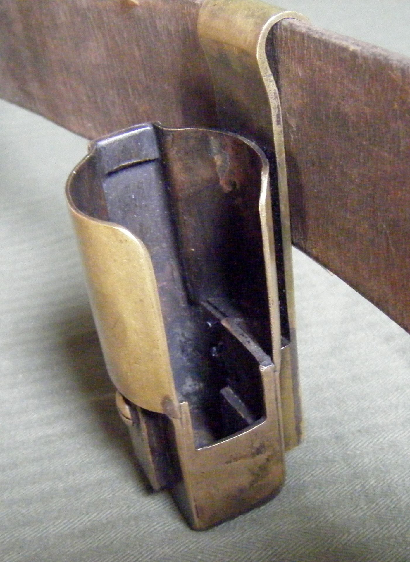 ACHTUNG Colt und Browning Sammler ANSCHAUEN !! Messing Pistol Rig / Halter – Bild 1