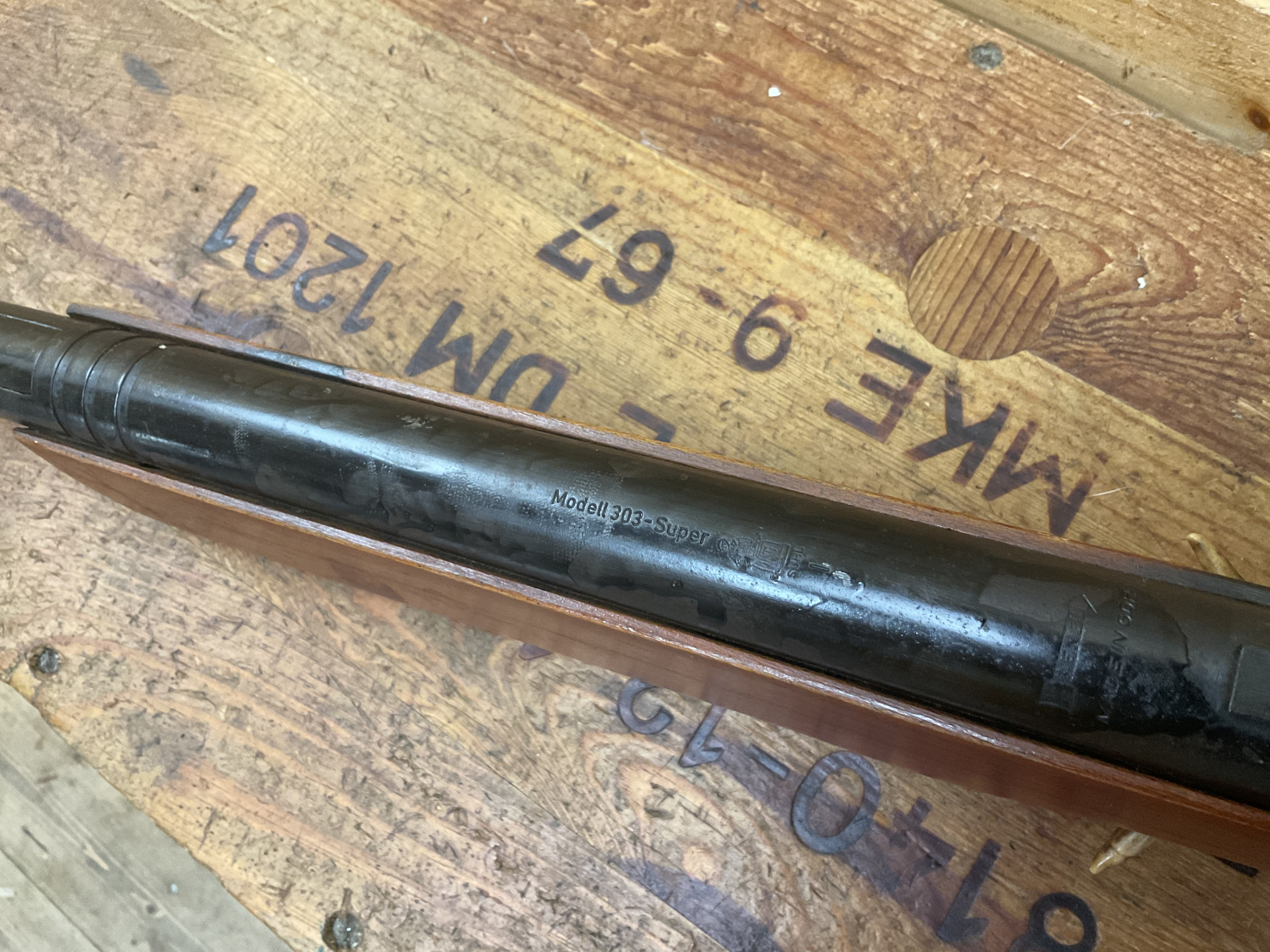 Luftgewehr DDR Haenel Suhl Modell 303 Super , Kal.4,5mm, mit Dioptervisierung, NVA, GST!!! – Bild 2