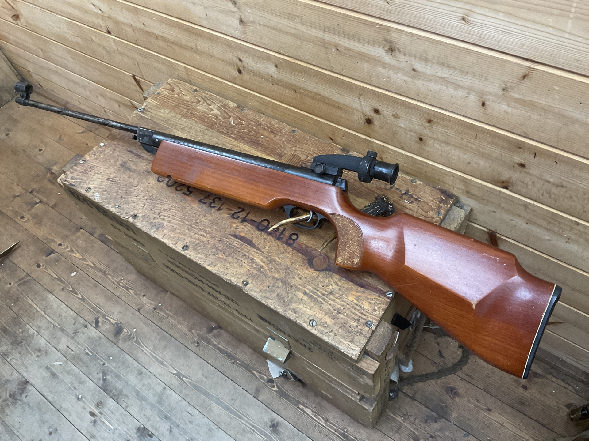 Luftgewehr DDR Haenel Suhl Modell 303 Super , Kal.4,5mm, mit Dioptervisierung, NVA, GST!!! – Bild 1