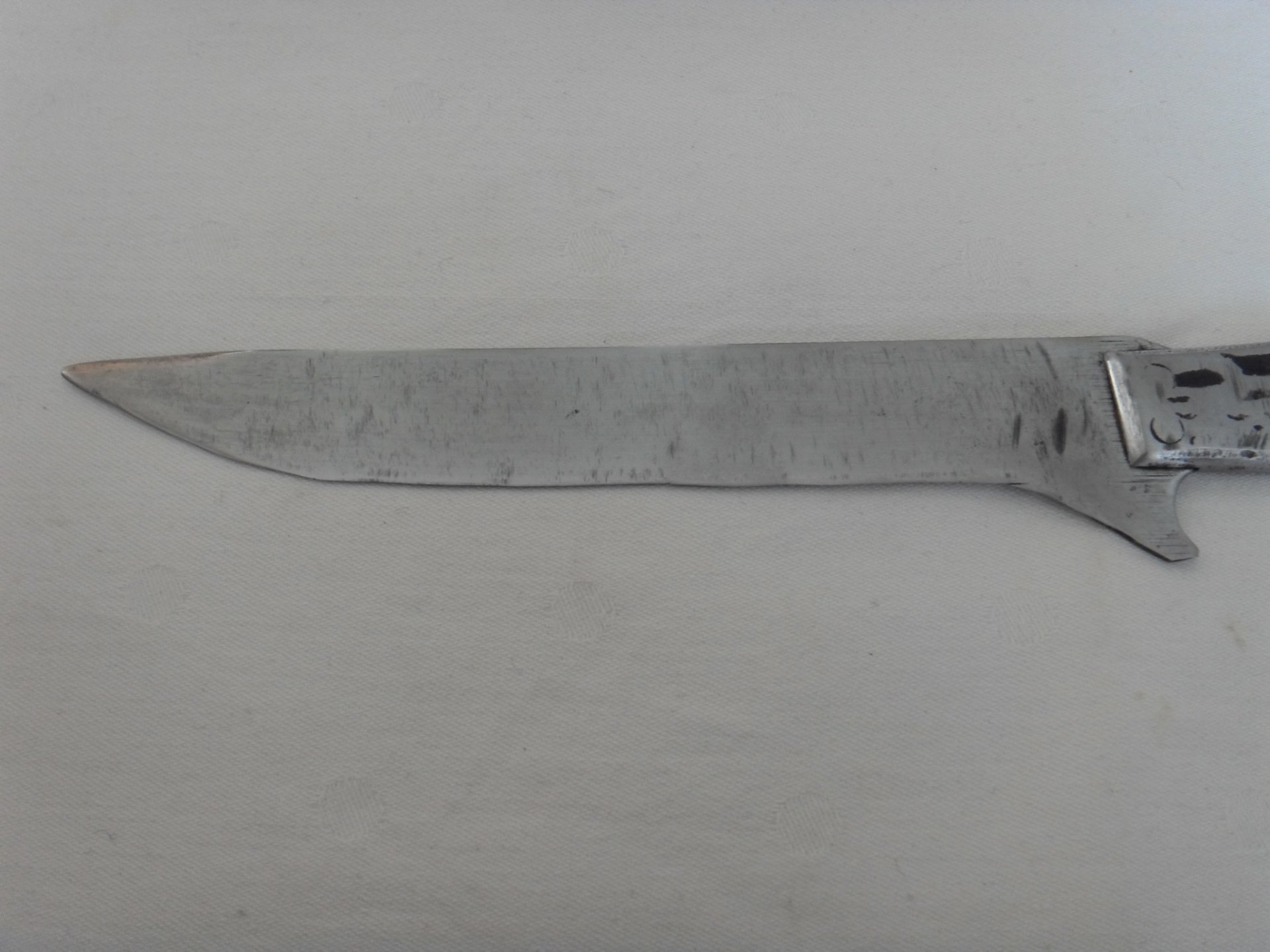 Jagdmesser Handarbeit, Griff Pferdehufform, Vollmetall, Rarität – Bild 3