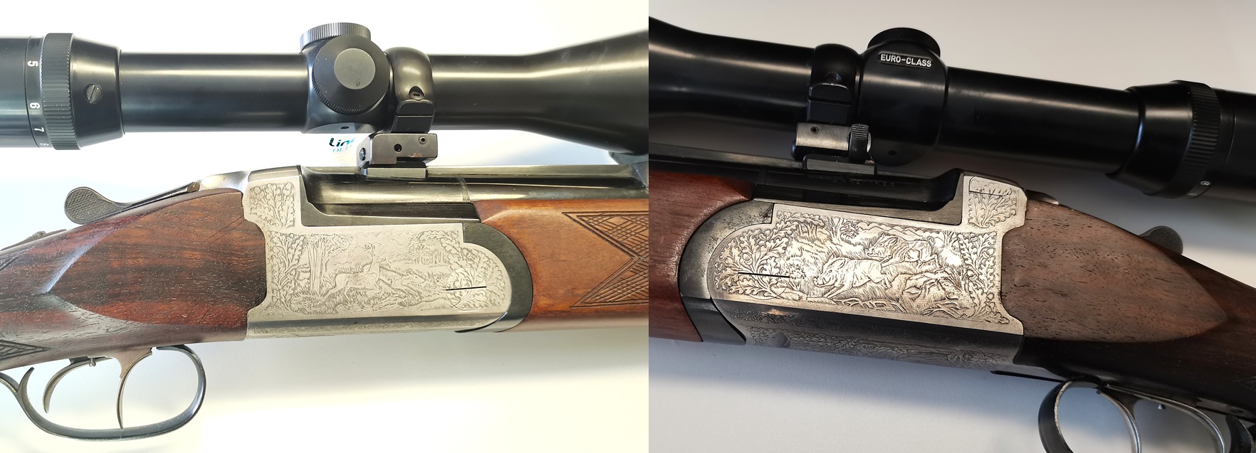 Bockbüchsflinte mit Wechsellauf BDF, IFFLI-KETTNER (A. Zoli) Kal. 7x56R + 12/70 (Lederkoffer) – Bild 4