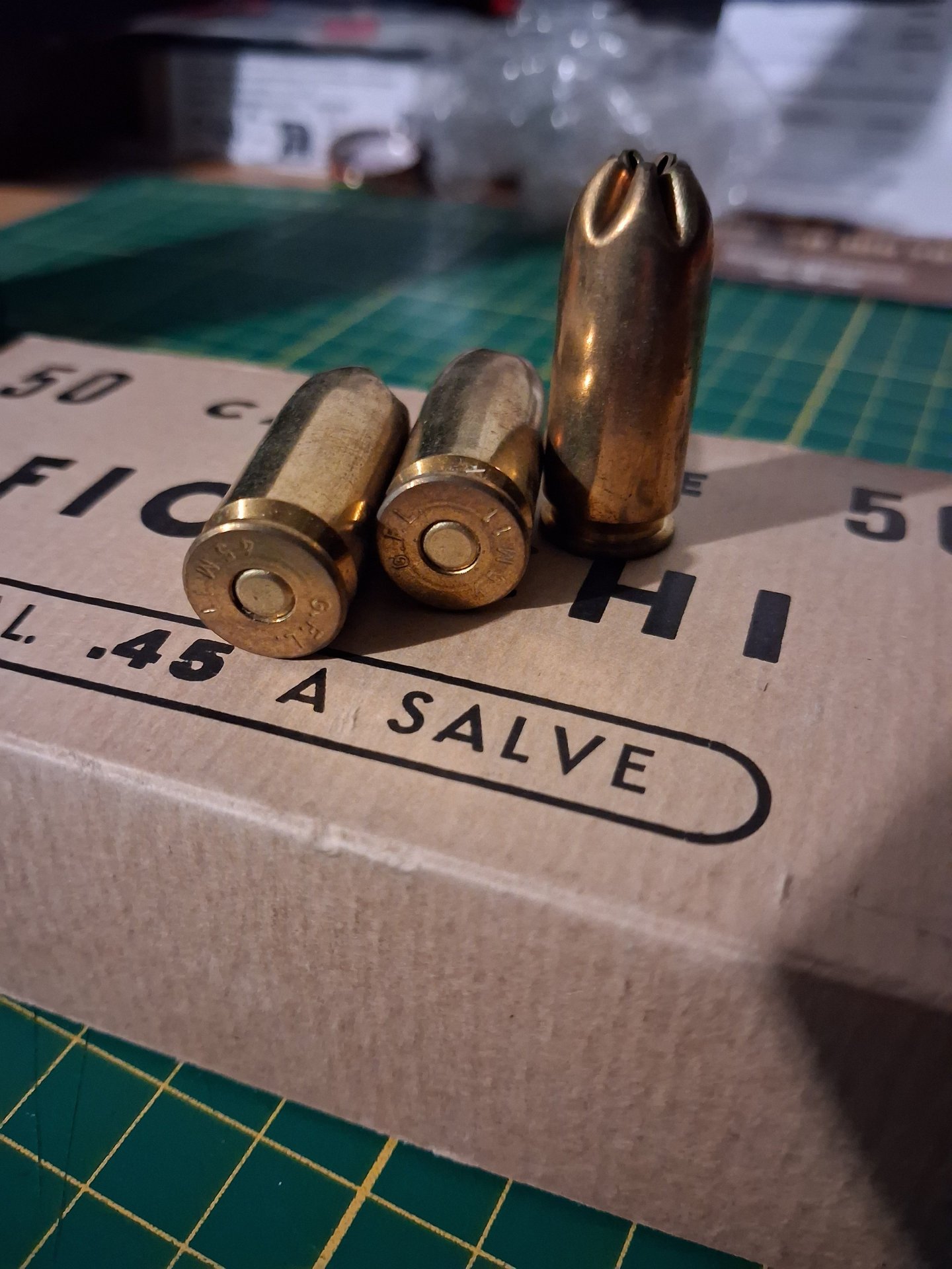 1 Pack .45 ACP Knall für 1911er Pistolen Fiocchi – Bild 1