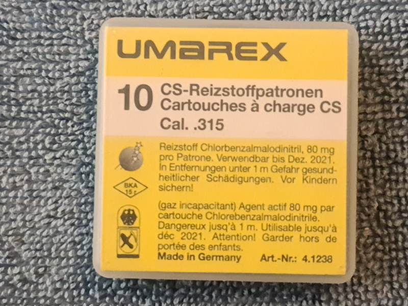 Cal .315 CS-Patronen von Umarex für Schreckschusspistolen – Bild 1