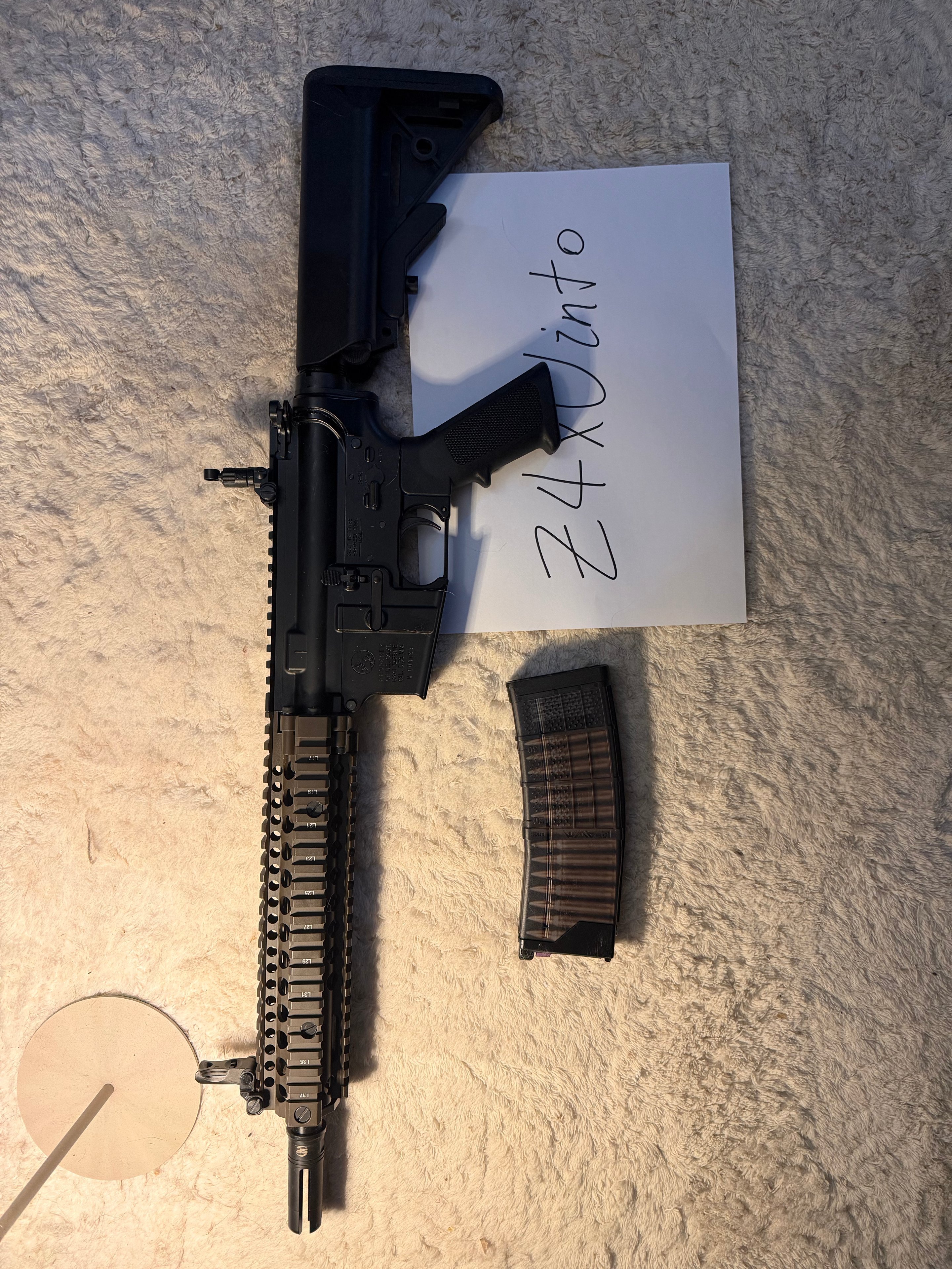 EMG/CYMA Colt MK18 MOD1 CGS T8 METAL GBB 6mm Dualtone – sehr gepflegt – Bild 2