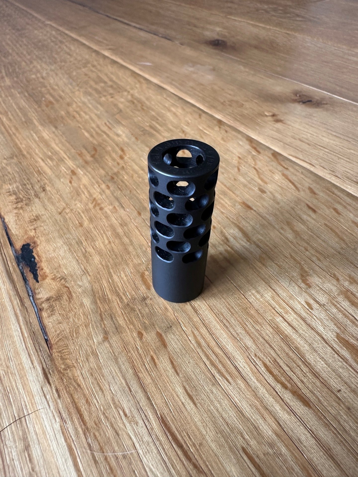 Mündungsbremse HexaBrake | M14x1 Gewinde | Durchmesser 17mm | Schwarz matt – Bild 1