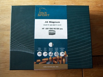 500 H&N.44 (.429 Dia.)-240 gr.-HP-verkupfert-HIGH-SPEED-500er Box – Bild 1