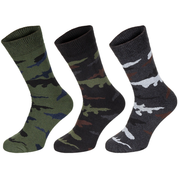 Socken / Strümpfe "Esercito" 3er Pack (39-42) Tarn / Camouflage halblang – Bild 1