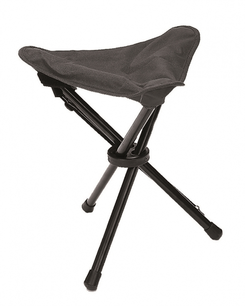Dreibein / Klapphocker / Faltsitz - Schwarz -35 x 35 x 44 cm - belastbar bis 100kg – Bild 1