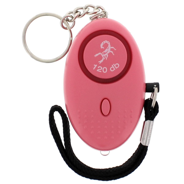 Scorpion Personalalarm 120 db Pink mit LED Lampe + Batterie – Bild 1