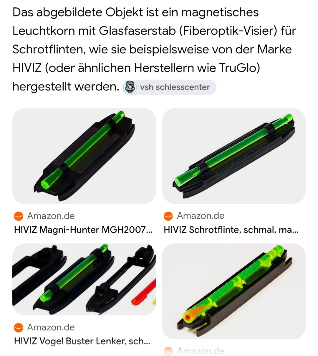 Hilfskorn für Schrotflinten magnetisch – Bild 2