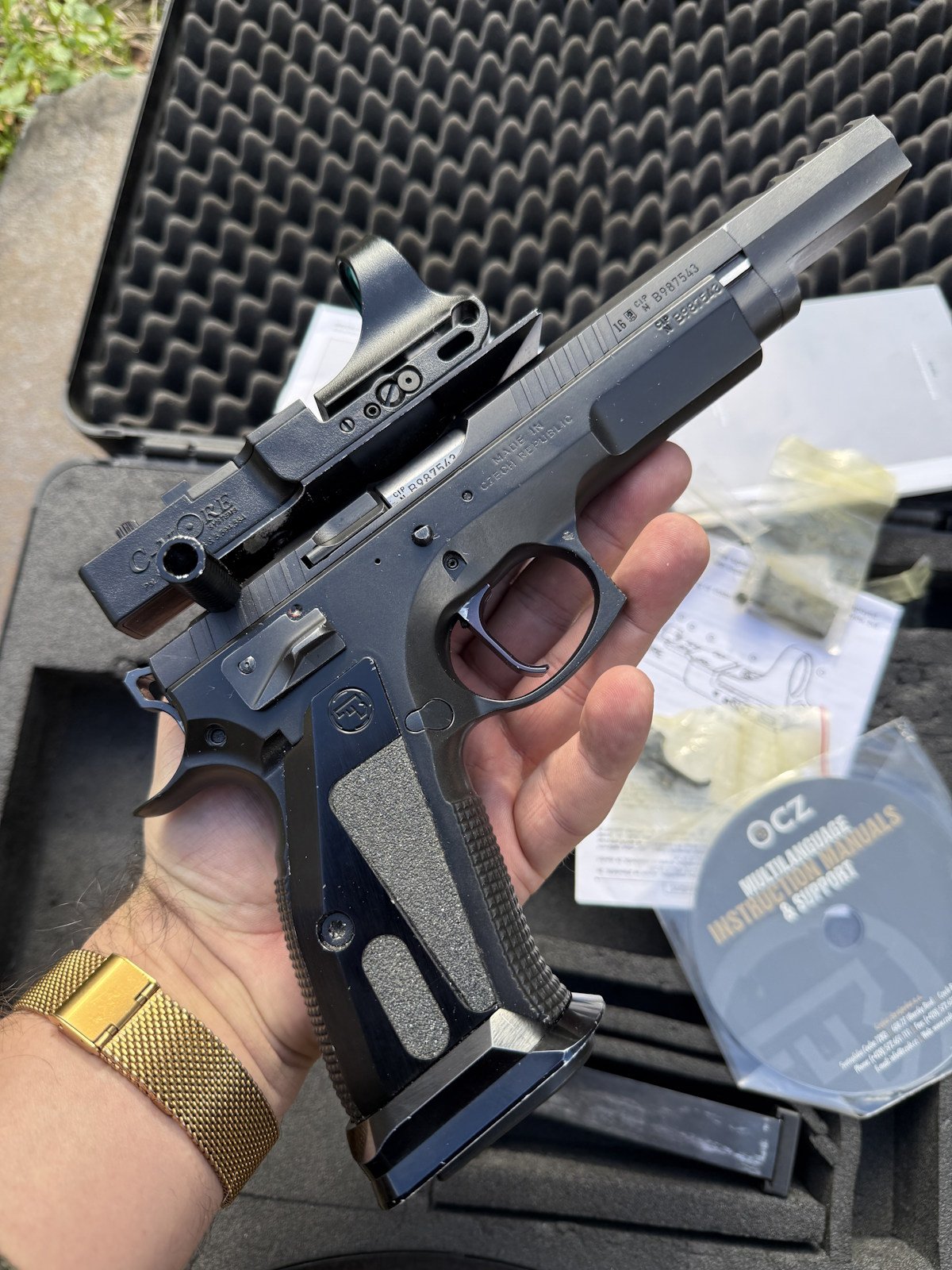 CZ Pistole 75 TS Open Czechmate Kal. 9mm Luger gebraucht – Bild 5
