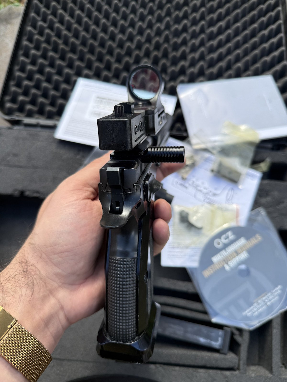 CZ Pistole 75 TS Open Czechmate Kal. 9mm Luger gebraucht – Bild 3