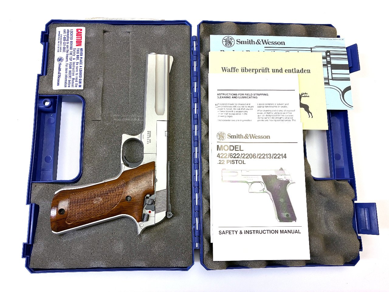 Pistole - S&W Mod. 622 ".22 Single Action Target Pistol Stainless" in OVP – Bild 1