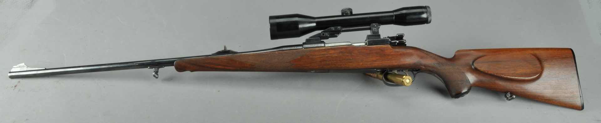 Repetierbüchse System Mauser 98 Kal.: 7x57 von der Fa. Grass aus Münnerstadt mit Zielfernrohr – Bild 1