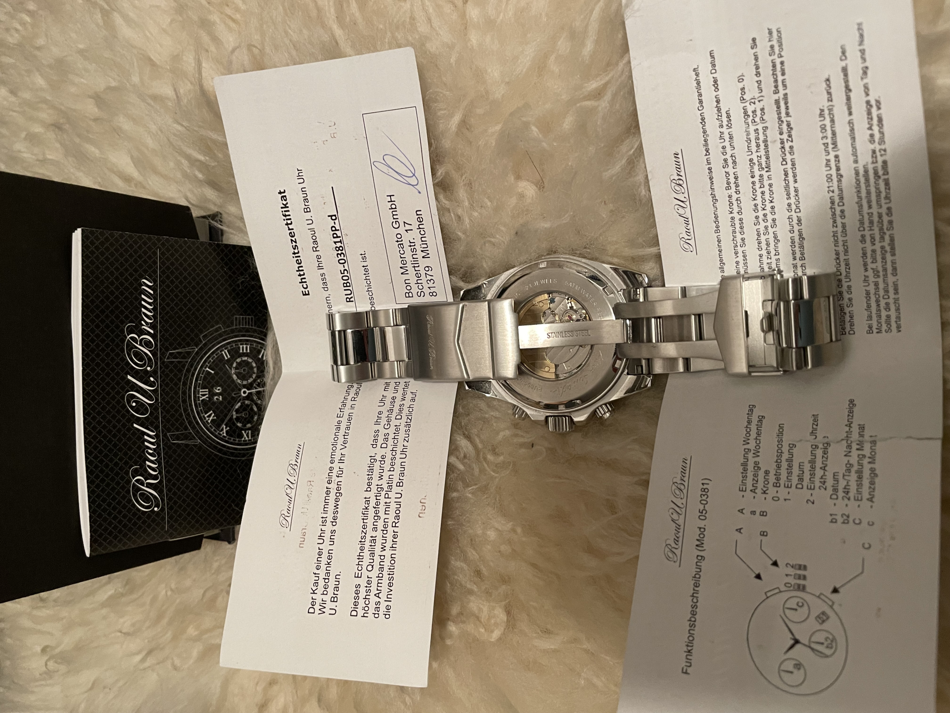 Automatikuhr Platinbeschichtet – Bild 3