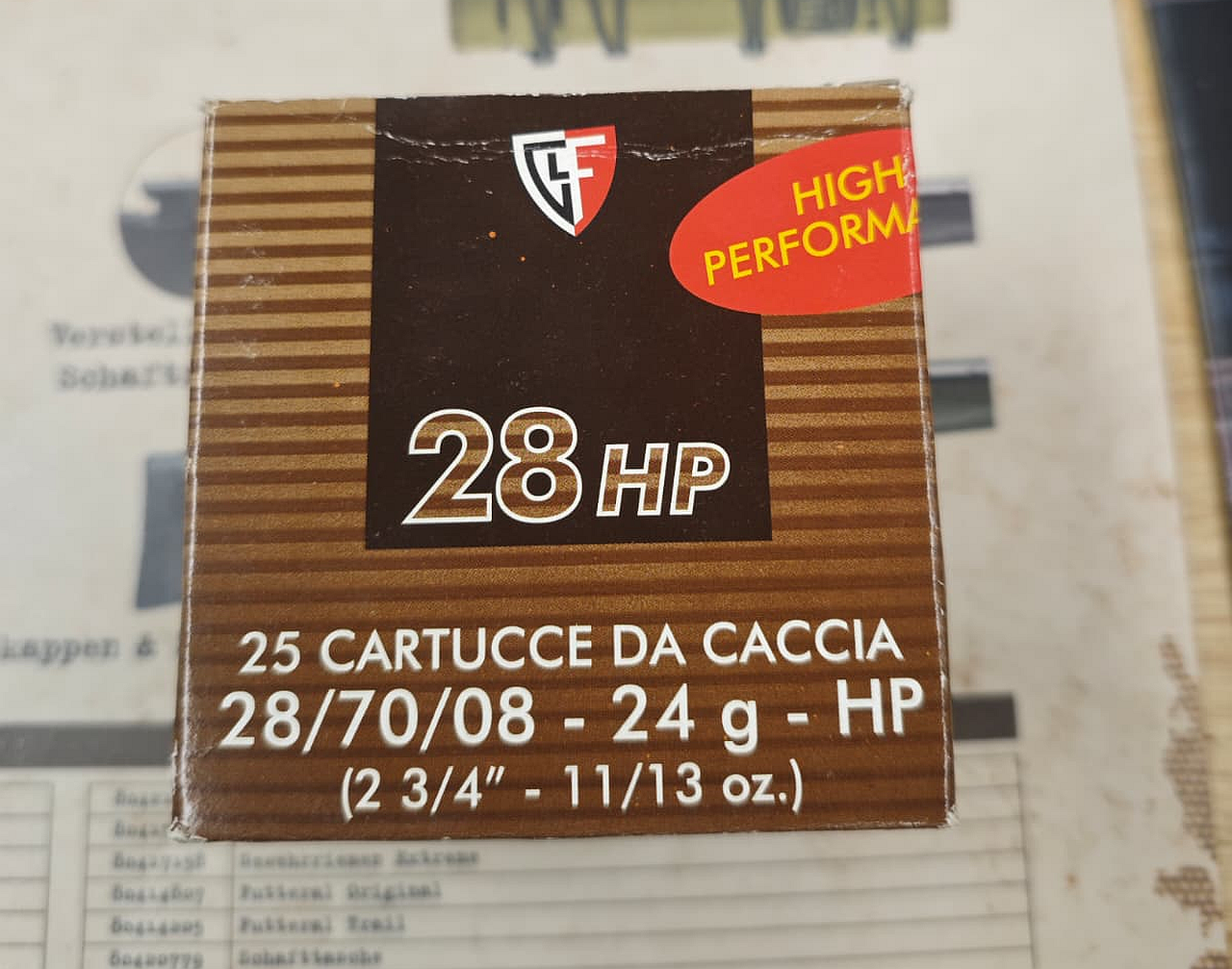 Fiocchi 28HP Schrotpatronen Kaliber 28/70/08 24g 1,9 mm – Bild 3