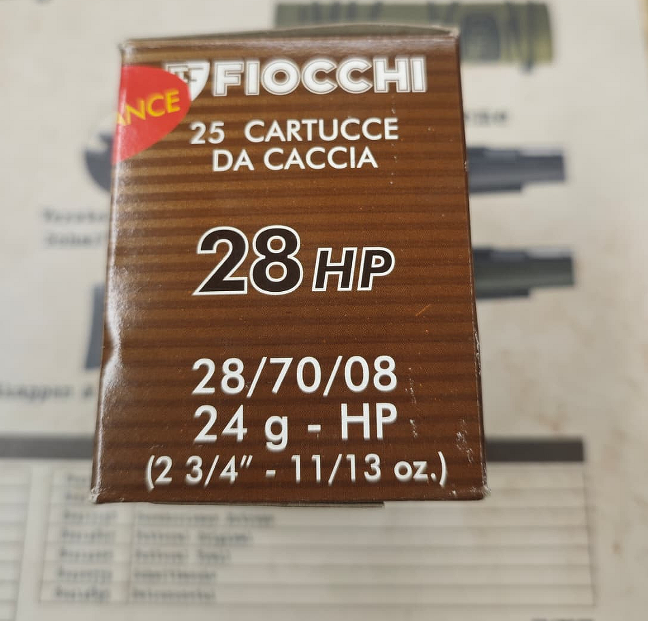 Fiocchi 28HP Schrotpatronen Kaliber 28/70/08 24g 1,9 mm – Bild 2