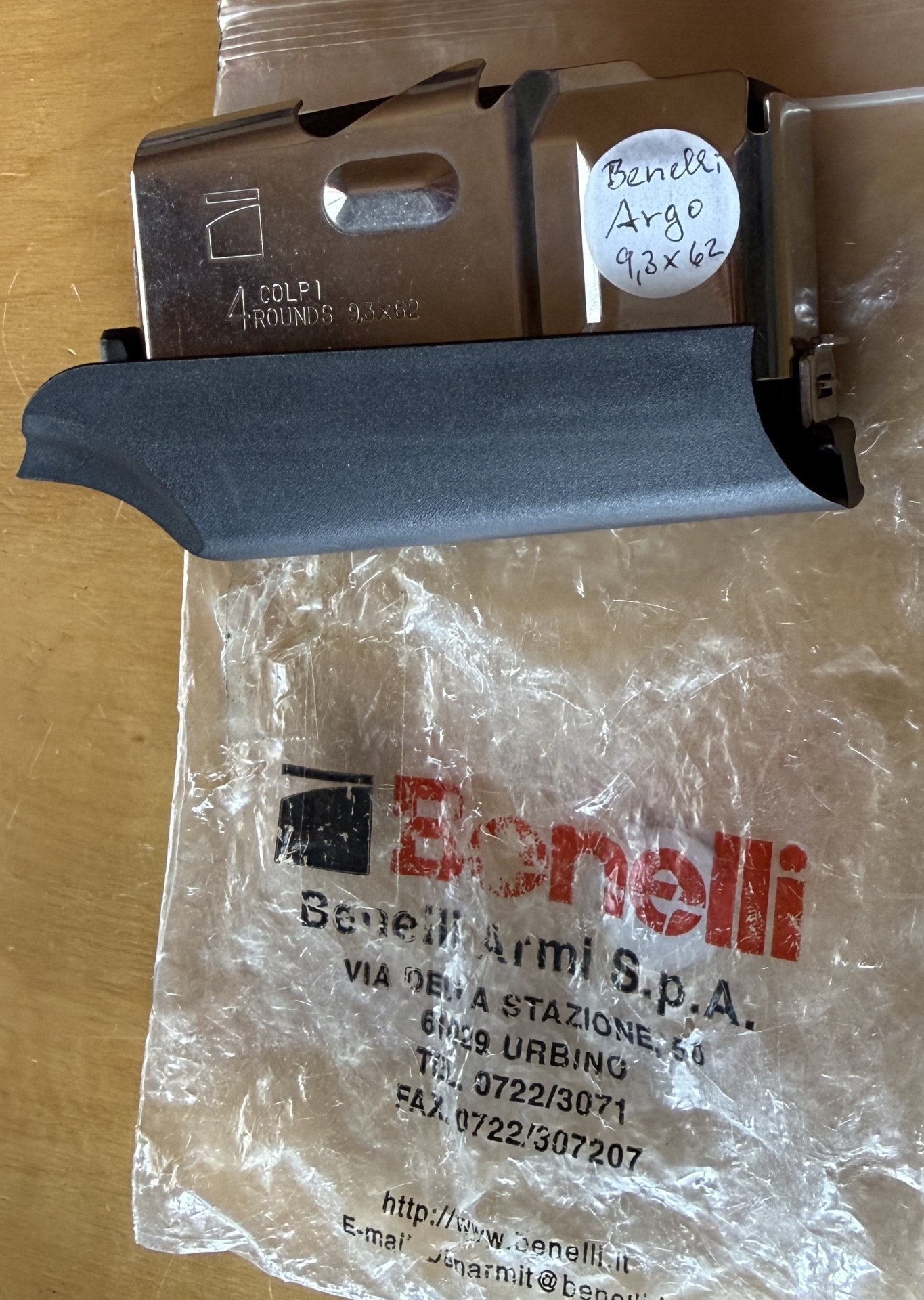 Original Magazin Benelli Argo Kal. 9,3x62, 4 Schuss, neu bis neuwertig, war nicht in Gebrauch – Bild 1