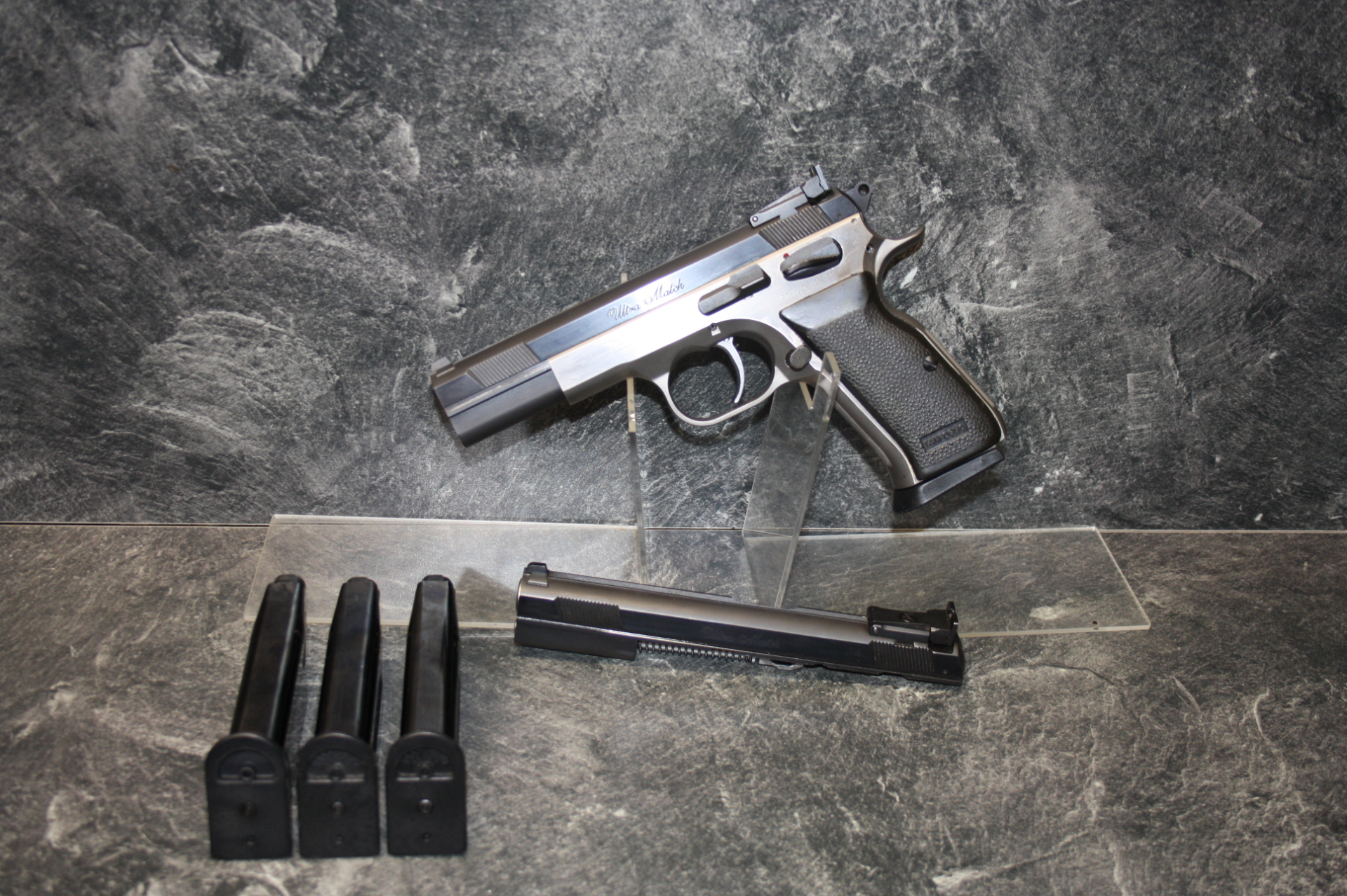 Sport Pistole Tanfoglio Ultra Match 5 Zoll Kal 45 ACP mit WS 9mm Luger – Bild 1