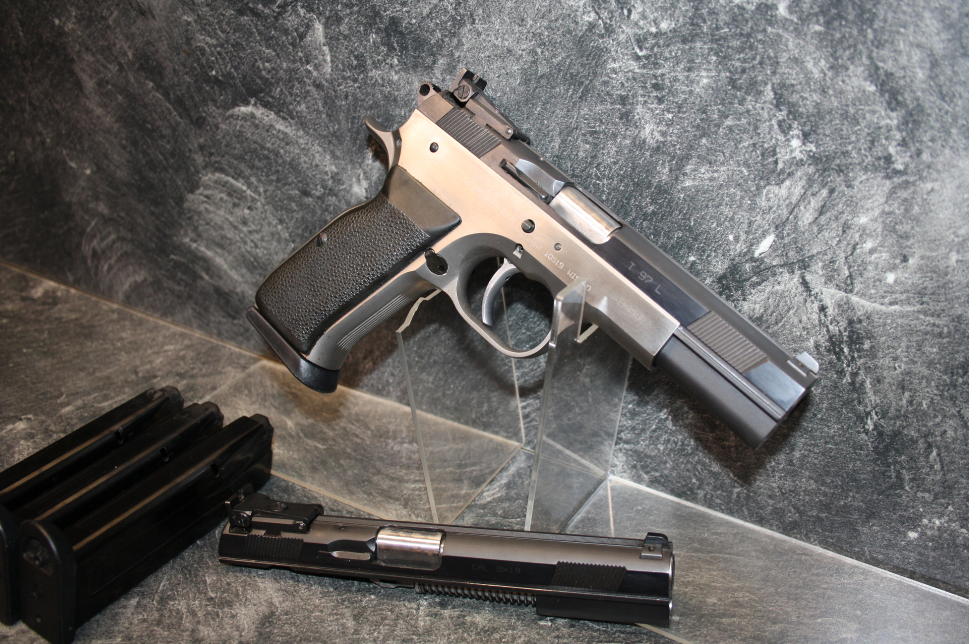 Sport Pistole Tanfoglio Ultra Match 5 Zoll Kal 45 ACP mit WS 9mm Luger – Bild 3