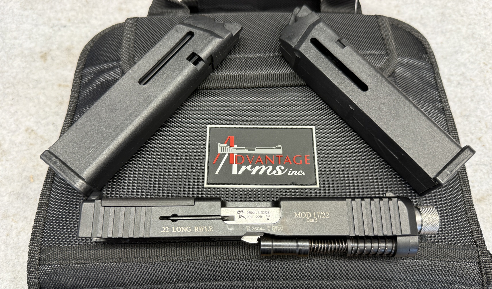 Wechselsystem Advantage Arms OR Kaliber .22lr für Glock 17 , 17L , 45 , 22 , 31 , 34 , 35 GEN 5 – Bild 1