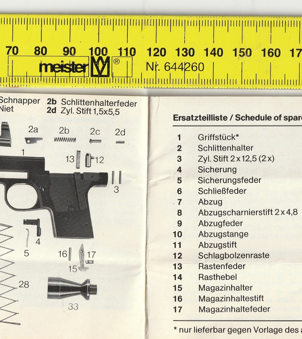 Bedienanleitung für Gas- und Alarm-Pistole HS Mod. 5 – Bild 2