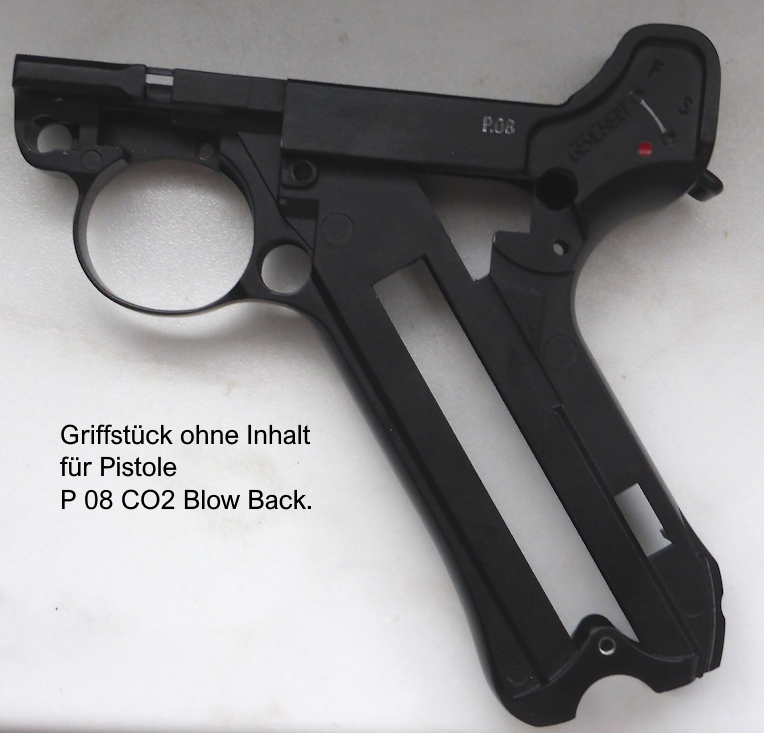 Griffstück P 08 CO2 Blow Back Pistole – Bild 1