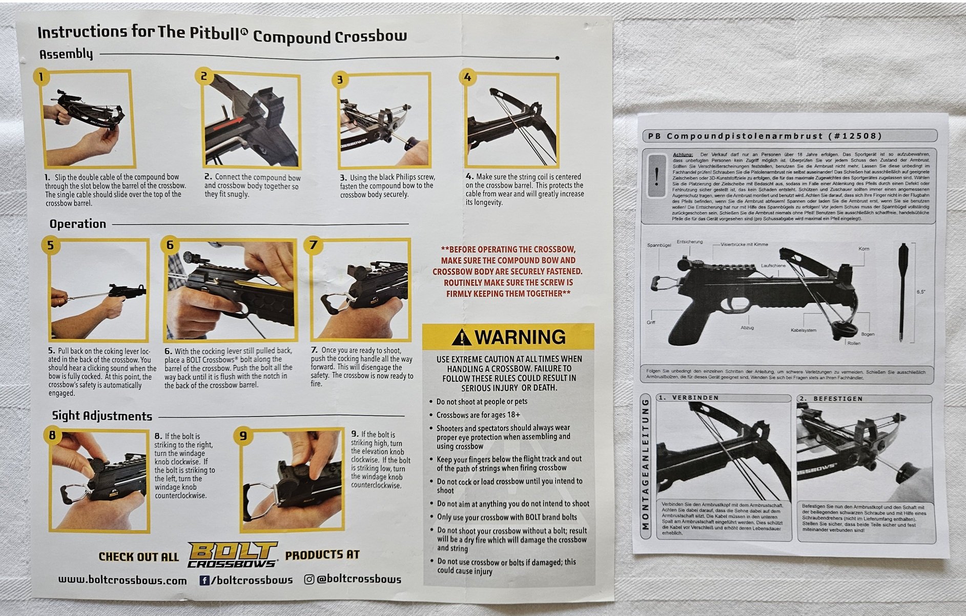 Pistolenarmbrust „Pitbull“ der Firma „Bolt Crossbows“ – Bild 4