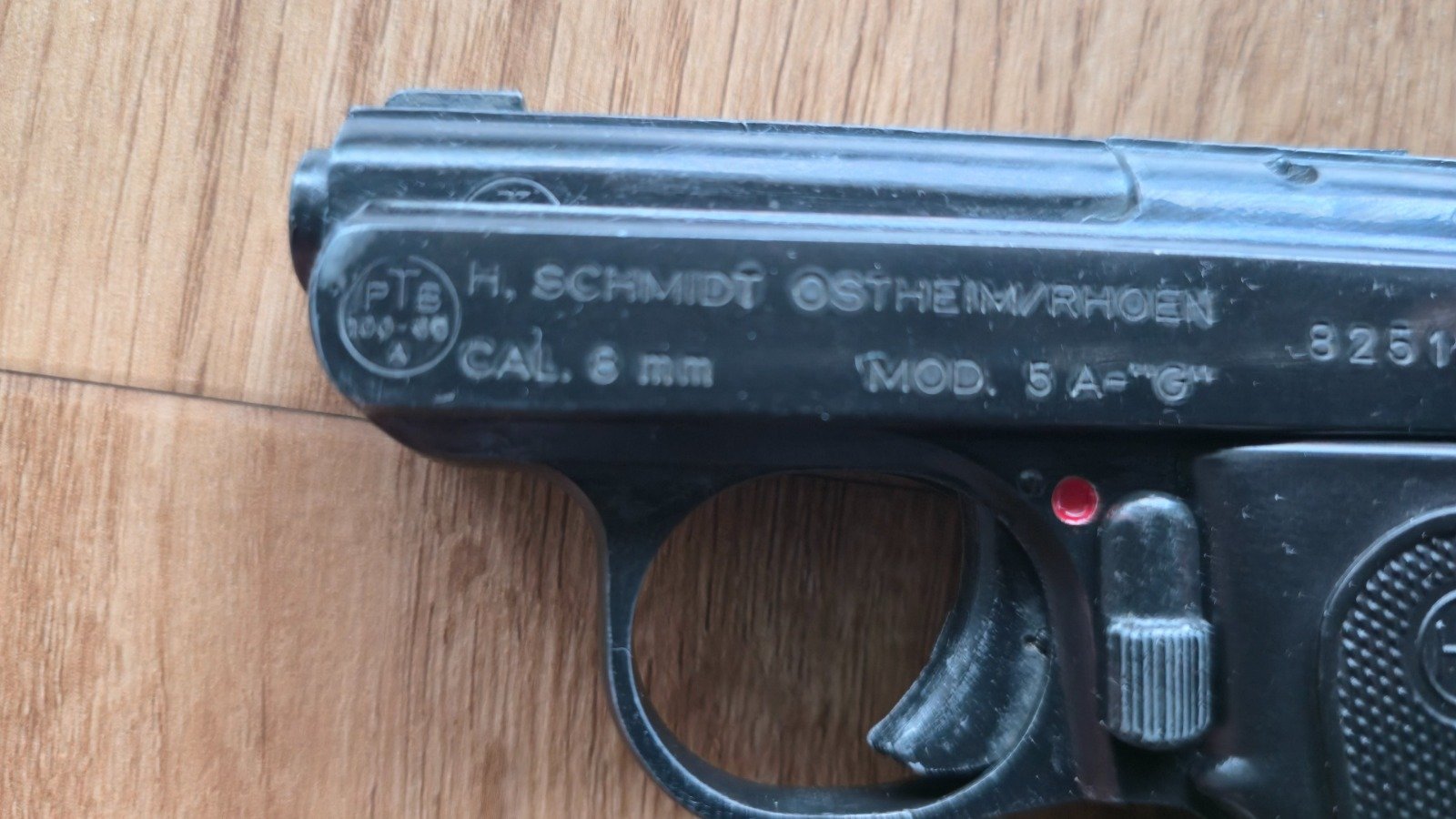 HS Pistole Mod. 5A "G" Kal. 8mm Schreckschusspistole inklusive Munition + OVP – Bild 4