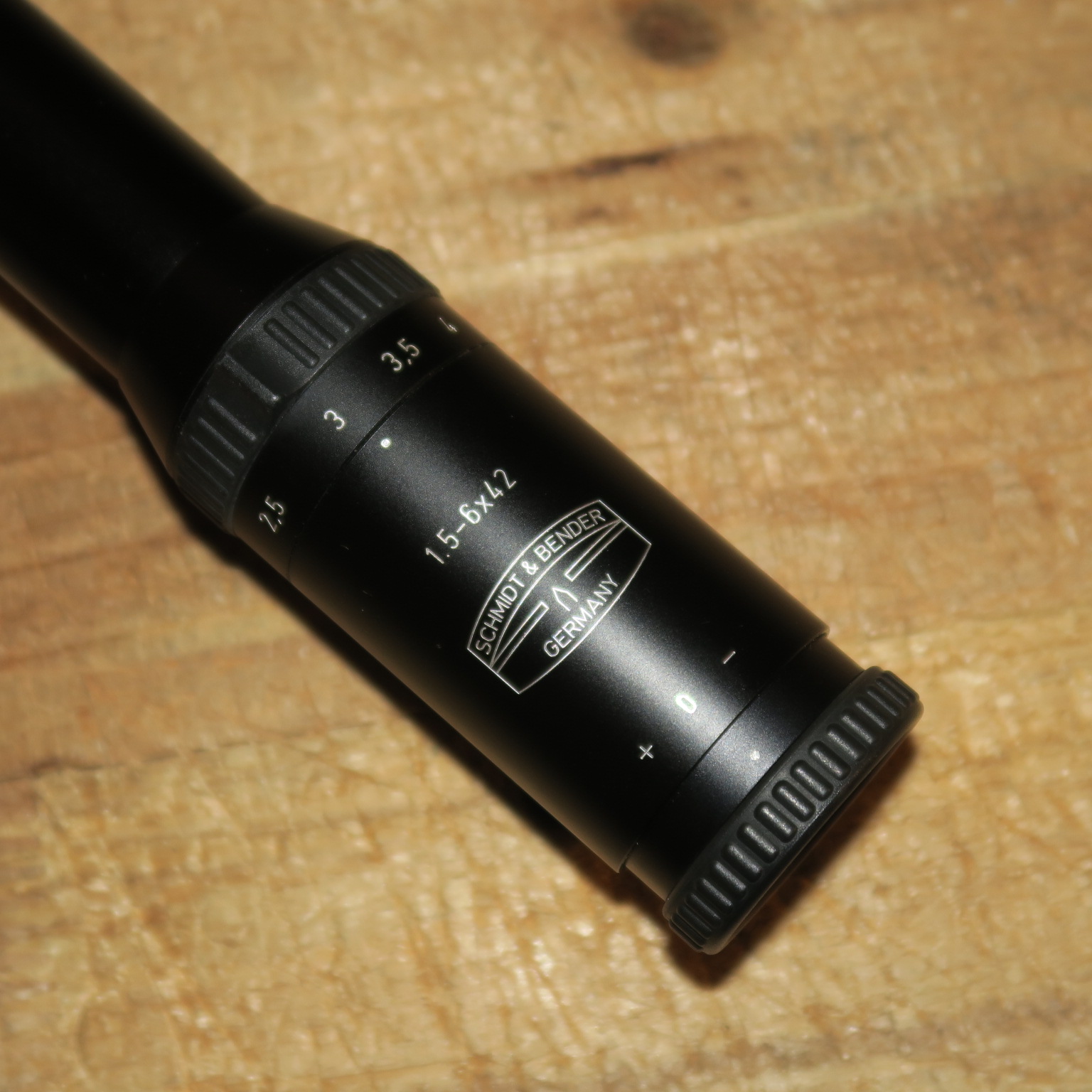 original SCHMIDT & BENDER KLASSIK 1,2-6x42 ABSEHEN 4 mit BLASER SATTELMONTAGE zeiss swarovski – Bild 2