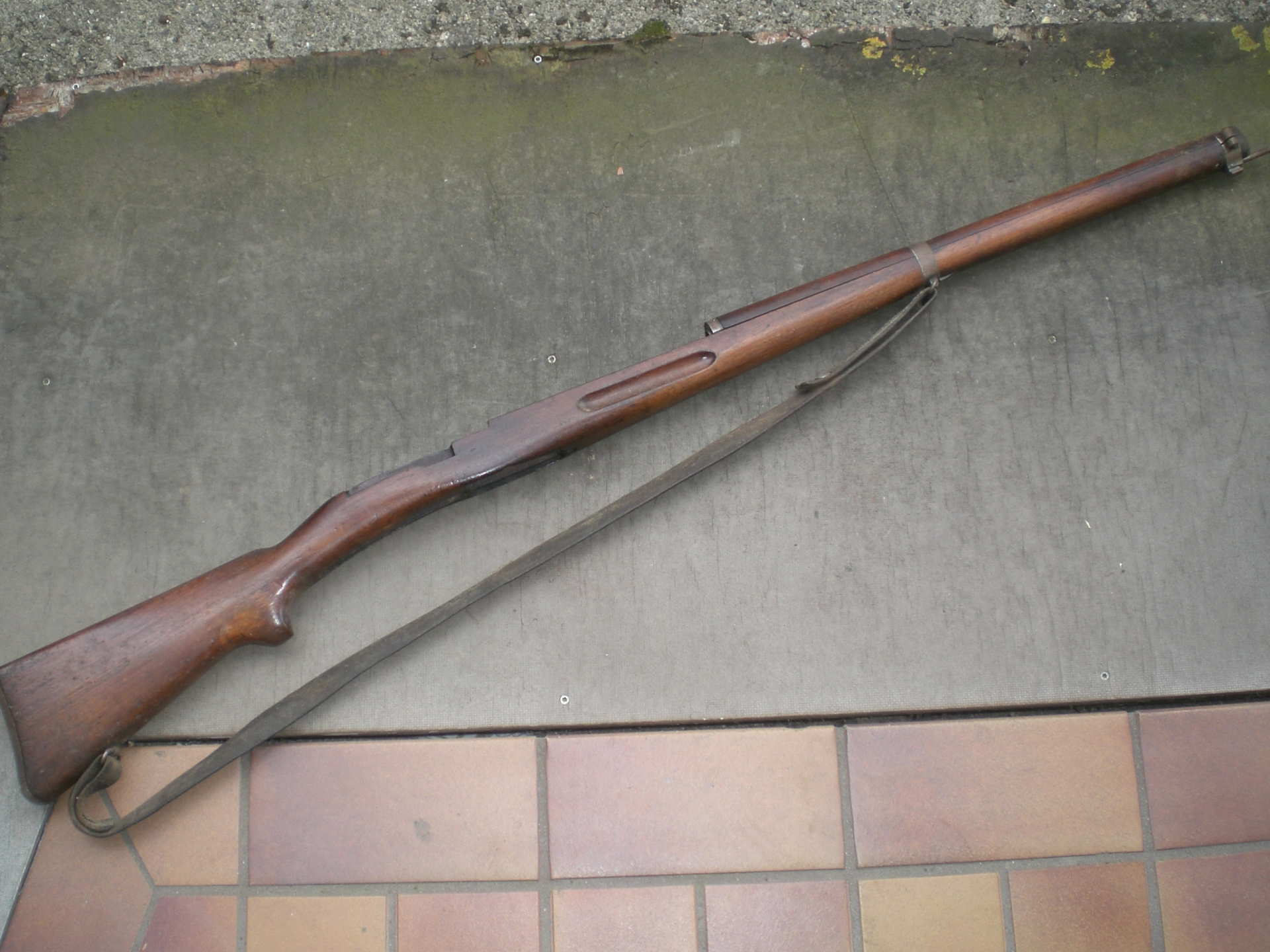 1. Weltkrieg Schweizer Schaft Schmidt-Rubin Gewehr 96/11 – Bild 1