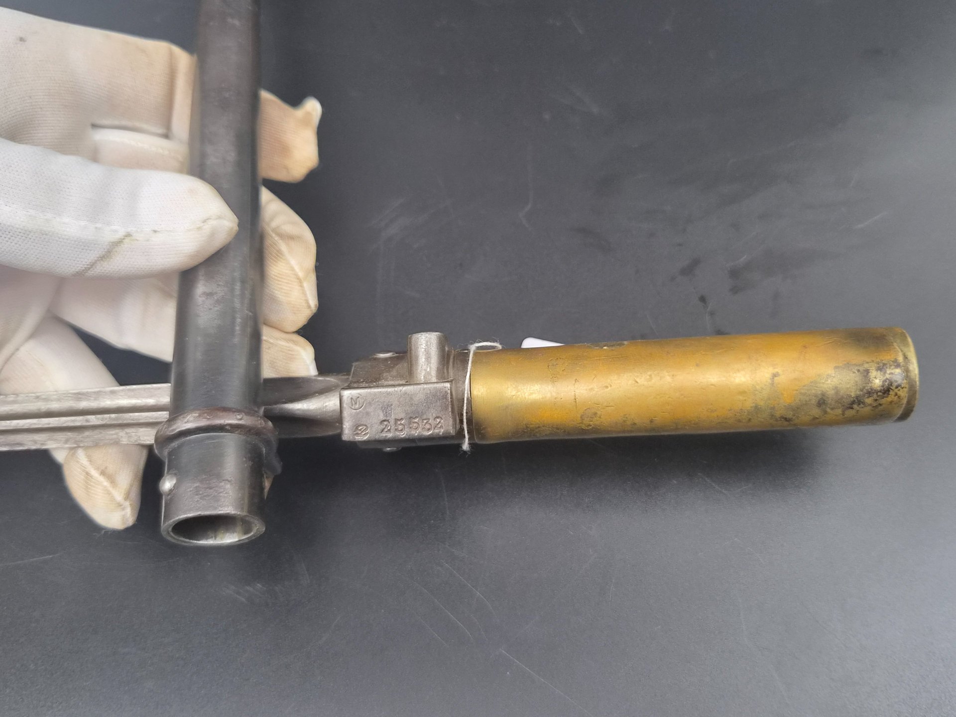 Französisches Degen-Bajonett M 1886-15 Lebel mit Scheide – Bild 2