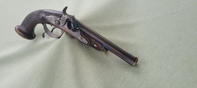 franz. Perkussionspistole, ca. 1820/30 – billede 1