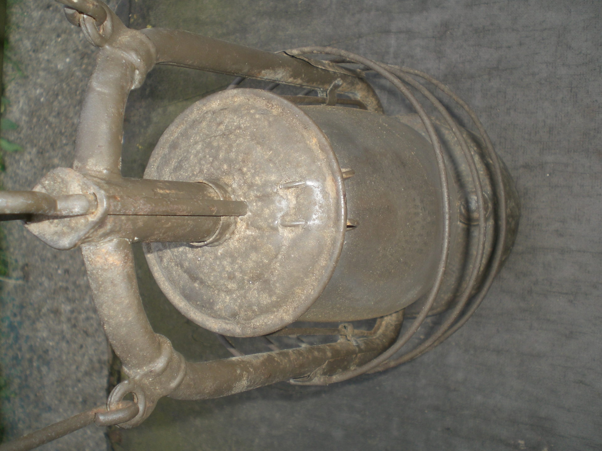 Panzer Sturmtrotz große Petroleumlampe - Bunkerleuchte 1. Weltkrieg – Bild 4