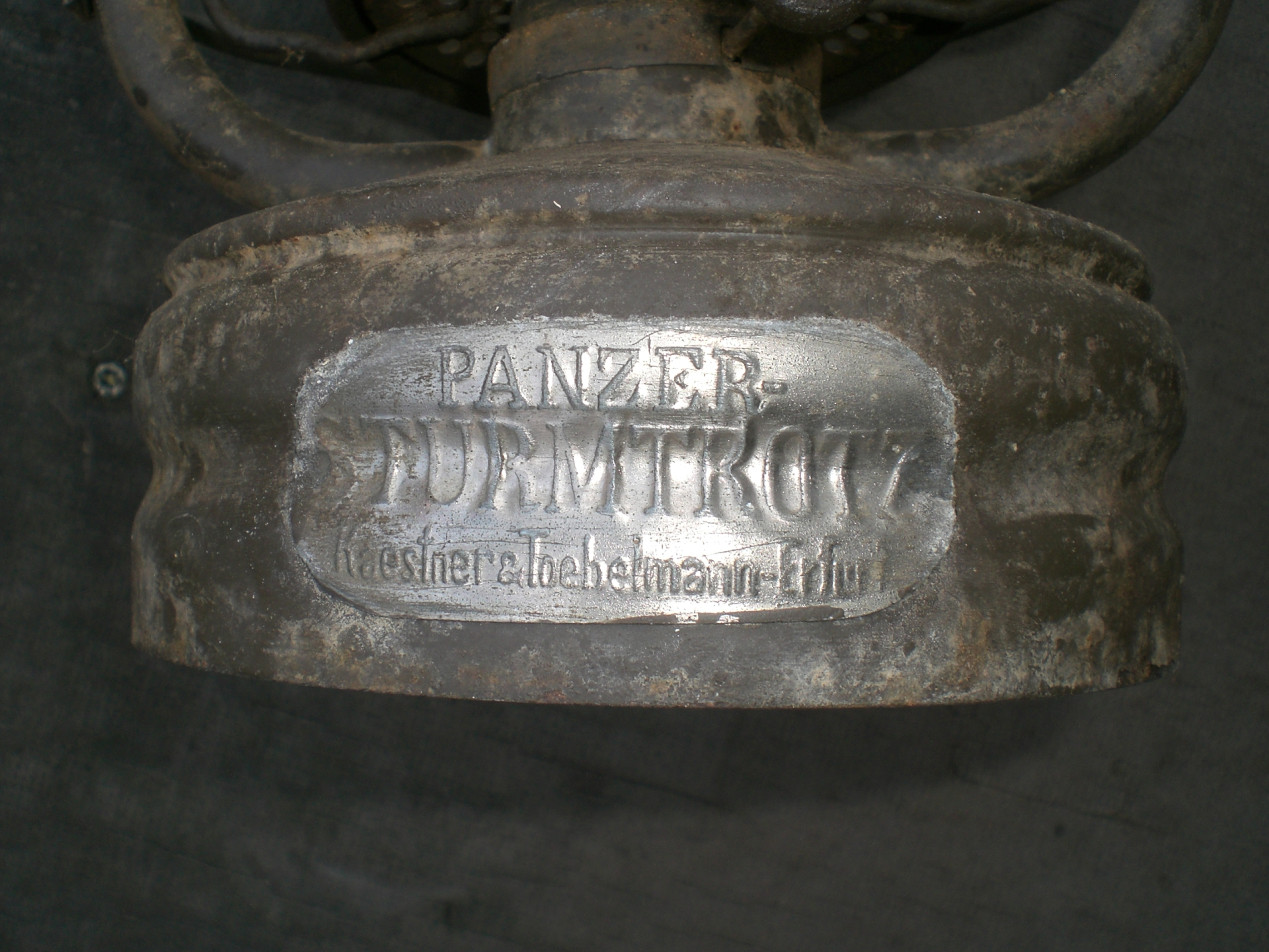 Panzer Sturmtrotz große Petroleumlampe - Bunkerleuchte 1. Weltkrieg – Bild 2