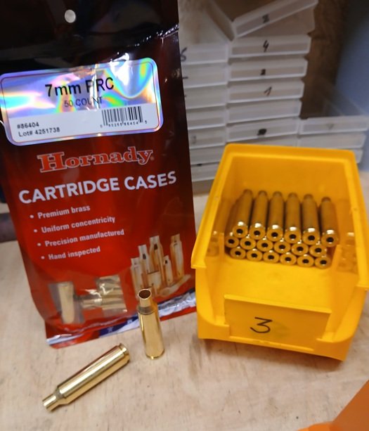 7mmPRC Hülsen von Hornady. 50 x Neu+18 x 1 abgeschossen aus dem selben Gewichtslos. – Bild 1
