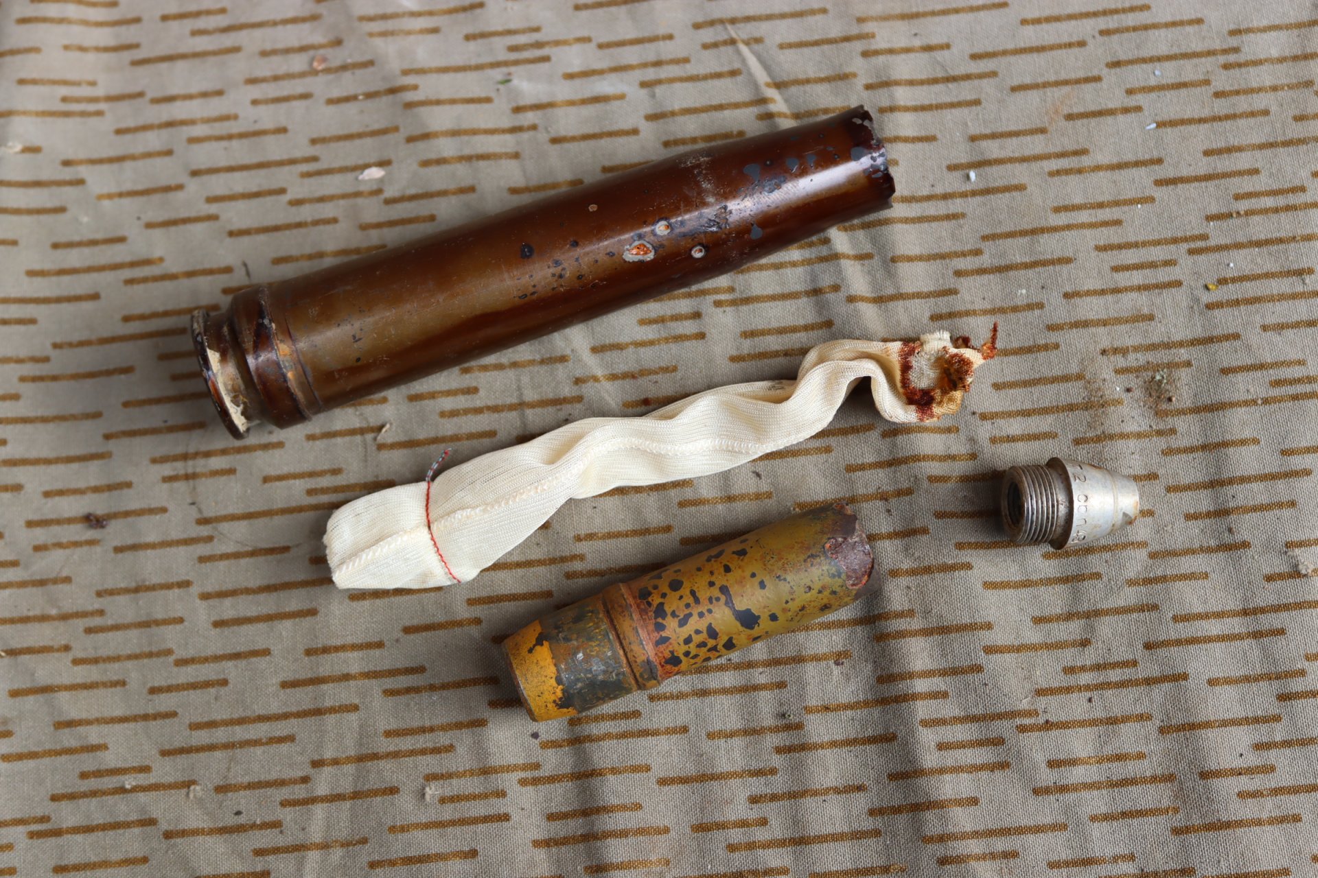 2cm Flak 38 Patrone 2.Weltkrieg Deko Munition eey 1944 Top Zustand! – Bild 3