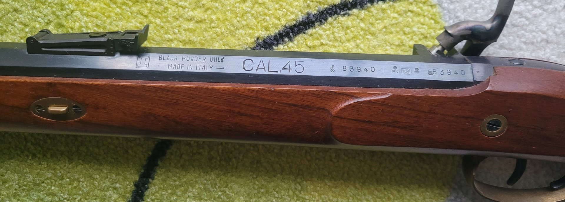 Vorderlader vermutlich "Hawken" Euroarms, Made in Italy Cal. 45 – Bild 5