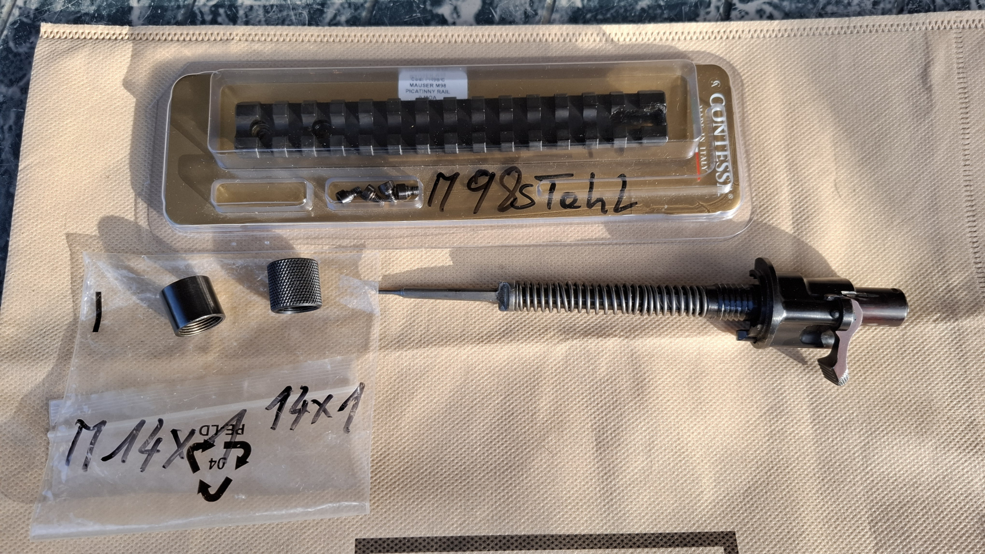 M 98 PICATINNY-SCHINE und Seitliche Sicherung – Bild 1