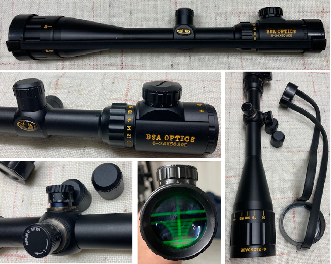 Neuwertiges ZF, Marke BSA Optiks 6-24x50 AOE – Bild 1