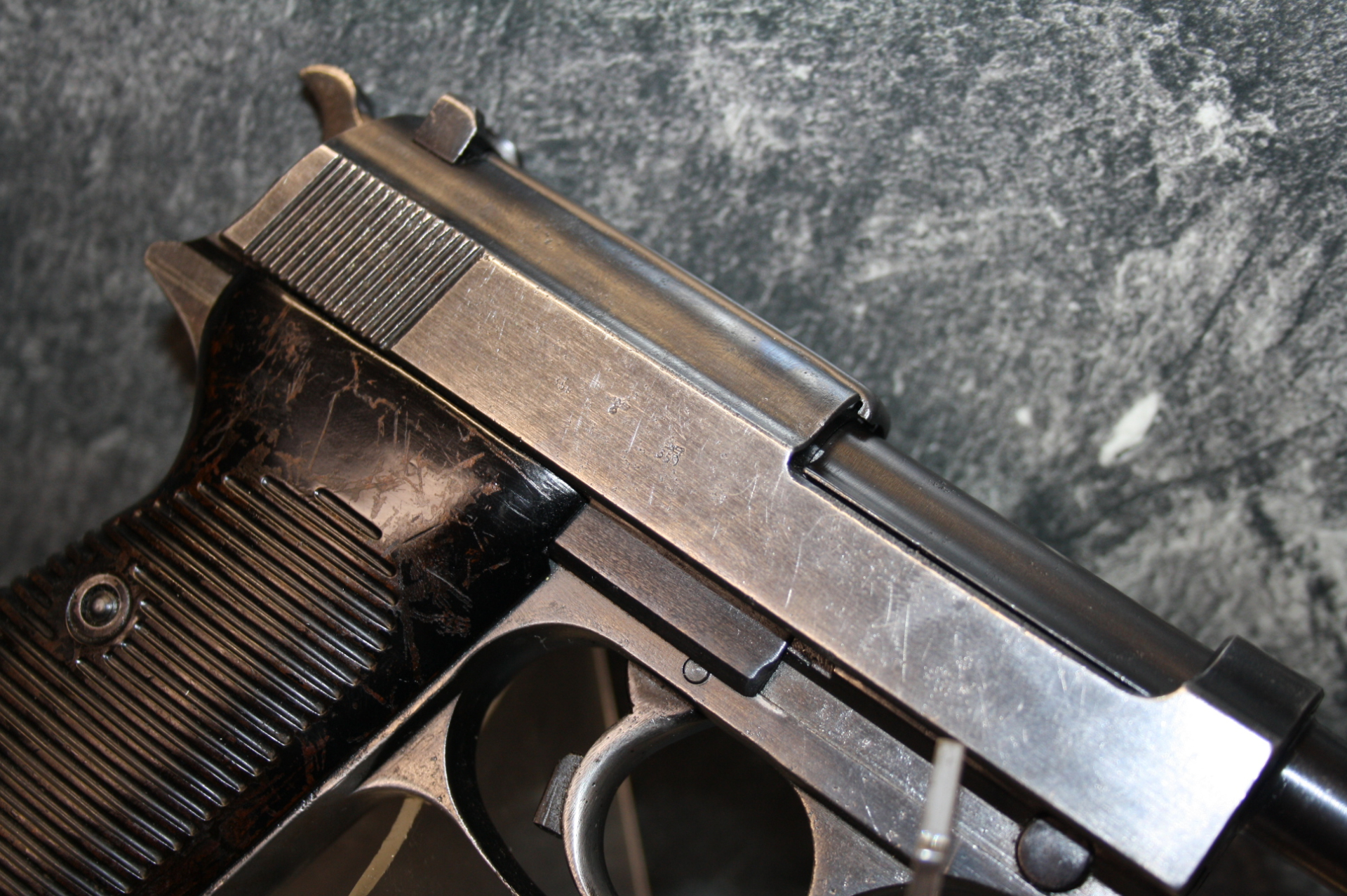 Halb. Pistole Walther ac 42 P38 Wehrmacht Kal. 9mmLuger #8464i – Bild 2