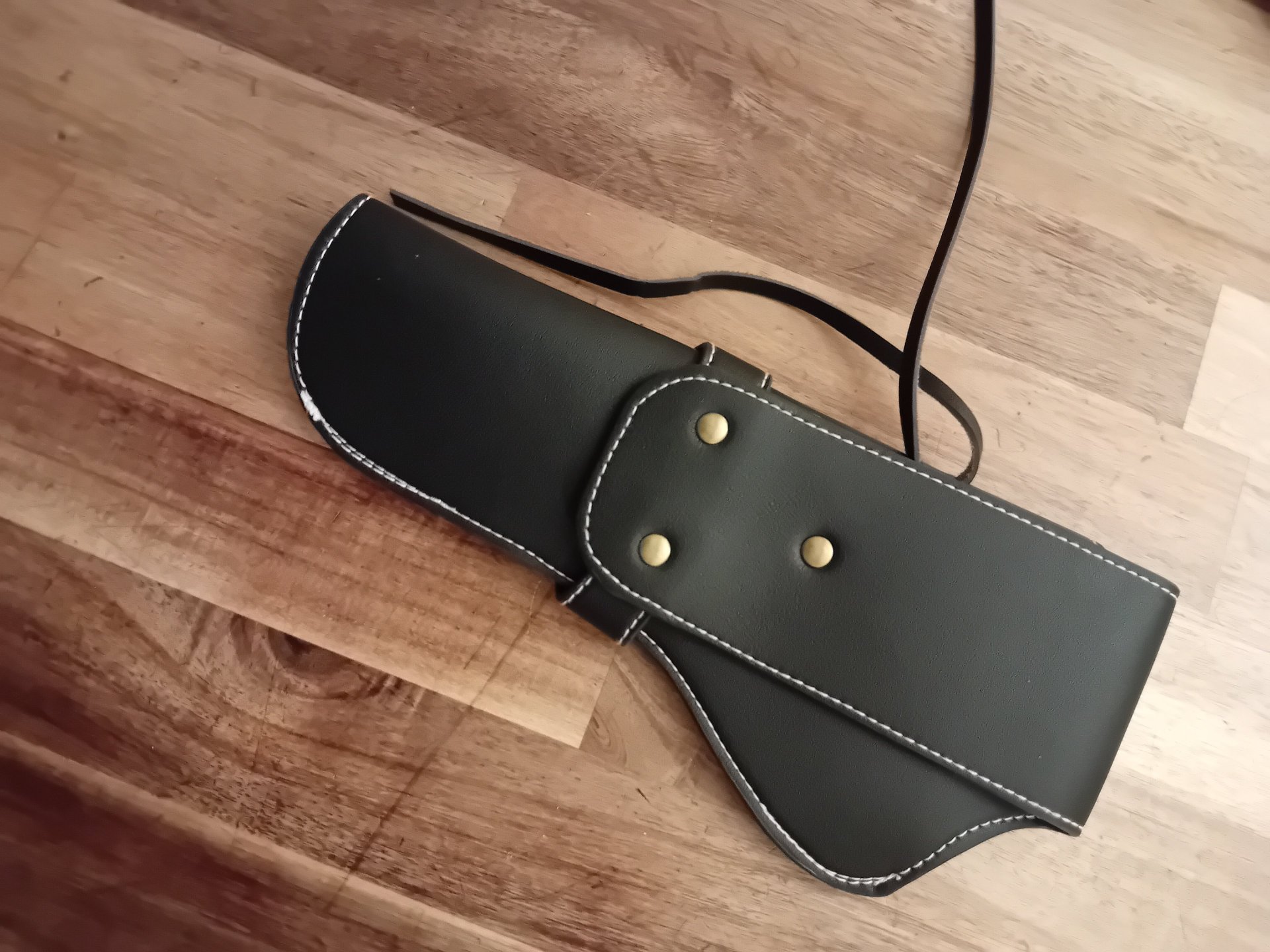 Westernholster Lederholster schwarz für Revolver bis 8" Lauflänge – Bild 2