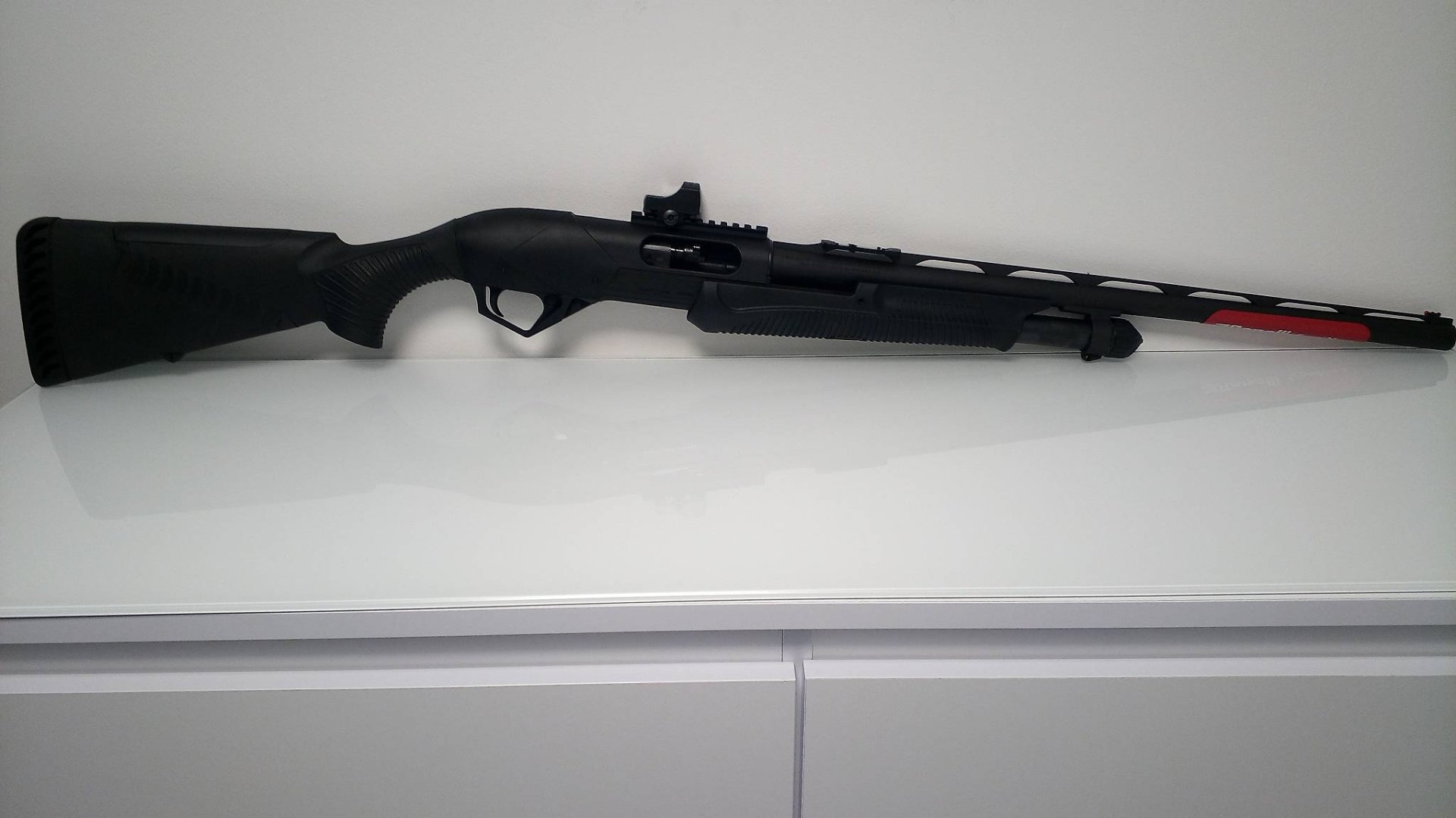Benelli Super Nova Cal 12/89 für das IPSC-Schießen getunt und optimiert – Bild 1